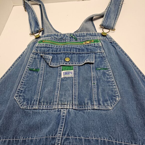 Denim Bib Jeans Overalls Carpenter LIBERTY Cotton Mens Dungaree Farmer 33 X 30 - Picture 8 of 16
